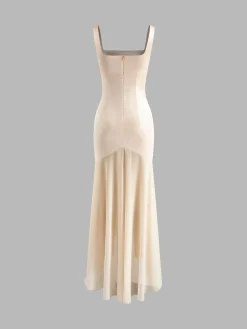 COMMENSE Chiffon Panel Cozy Tank Dress* Cocktail & Party Dresses|Summer Dresses