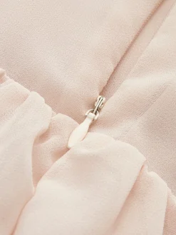 COMMENSE Chiffon Ruffle Tie-Neck Dress* Casual Dresses|Cocktail & Party Dresses