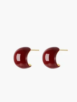 COMMENSE Chunky Cherry Hoop Earrings* Earrings|Accessories