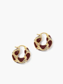 COMMENSE Chunky Golden Frame Hoop Earrings* Earrings|Accessories