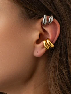 COMMENSE Chunky Hoop Ear Cuff* Earrings|Accessories