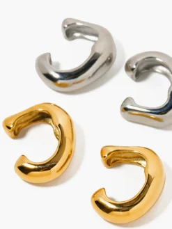 COMMENSE Chunky Hoop Ear Cuff* Earrings|Accessories