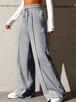 COMMENSE City Walk Wide Leg Sweatpants* Wide Leg|Pants