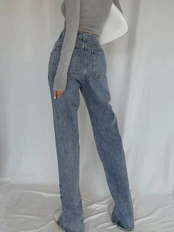 COMMENSE Classic Straight Leg Jeans* Jeans|Pants