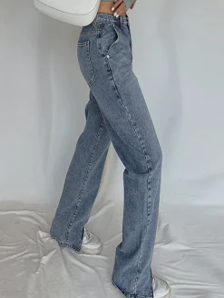 COMMENSE Classic Straight Leg Jeans* Jeans|Pants