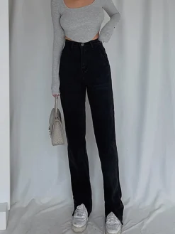 COMMENSE Classic Straight Leg Jeans* Jeans|Pants