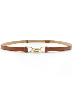 COMMENSE Close Your Eyes Leather Belt* Belts & Chain|Accessories