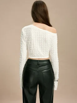 COMMENSE Cold Shoulder Cutout Plisse Blouse* Blouses & Shirts|Tops