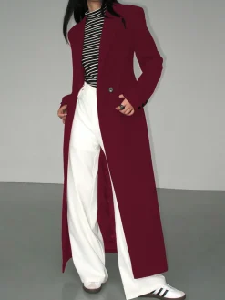 COMMENSE Collar Pocket Blazer Coat* Outerwear|Blazers