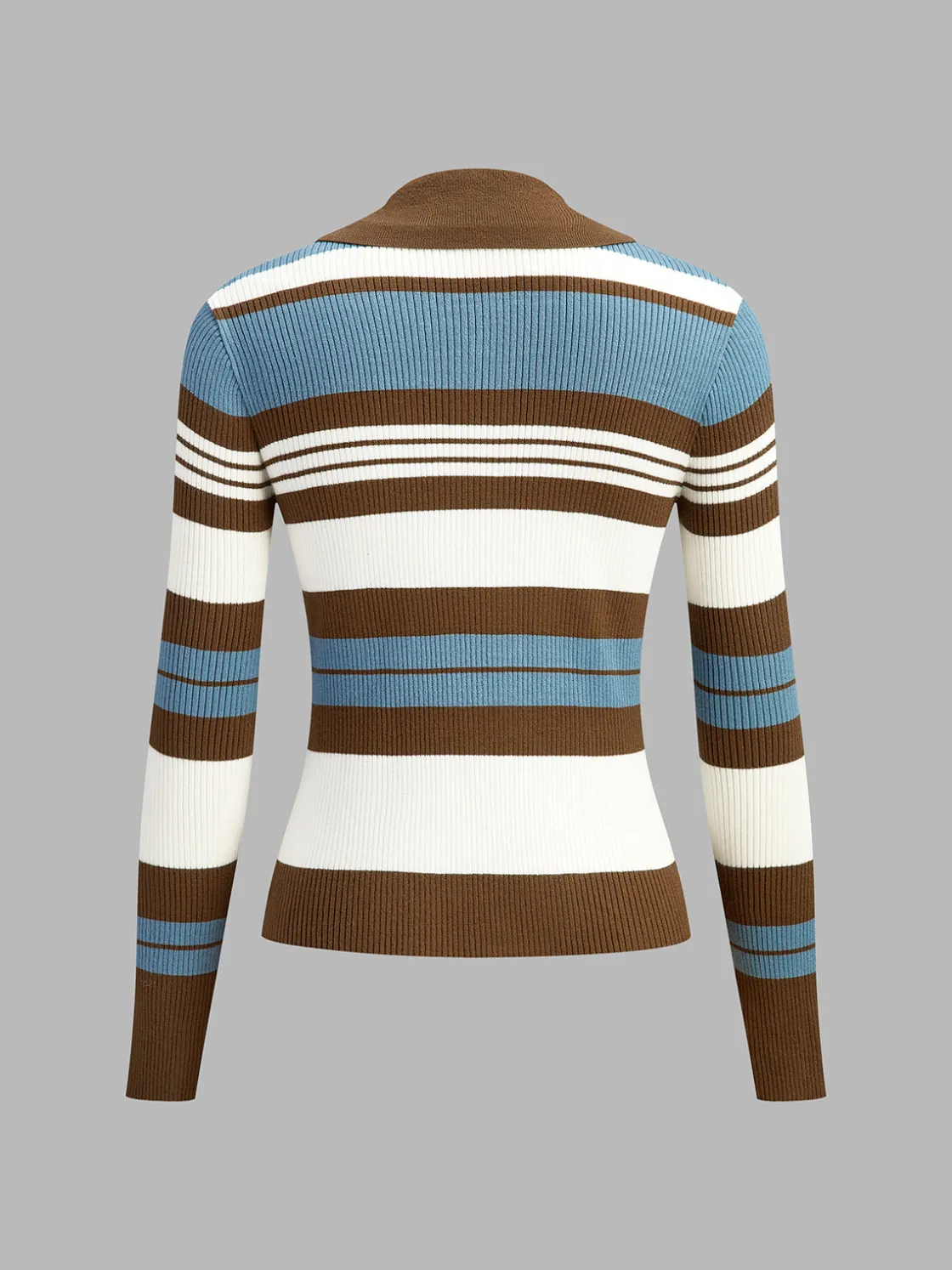 COMMENSE Color Block Lapel Slim Cardigan* Cardigans|Sweaters & Cardigans