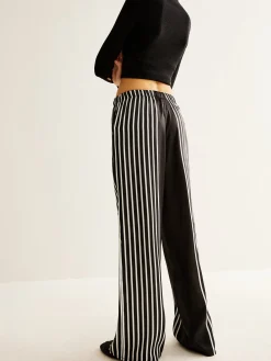 COMMENSE Color Block Pinstripe Lapel Pants Set* Pants Sets|Matching Sets