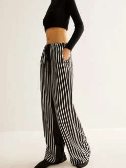 COMMENSE Color Block Pinstripe Lapel Pants Set* Pants Sets|Matching Sets