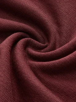 COMMENSE Color Block Pleated Jersey Slim Top* T-shirts|Tops