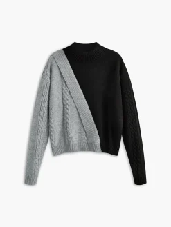 COMMENSE Color Block Pullover Sweater* Sweater Tops|Sweaters & Cardigans