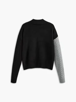 COMMENSE Color Block Pullover Sweater* Sweater Tops|Sweaters & Cardigans