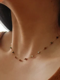 COMMENSE Colorful Beaded Link Necklace* Necklaces|Accessories
