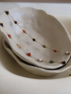 COMMENSE Colorful Beaded Link Necklace* Necklaces|Accessories