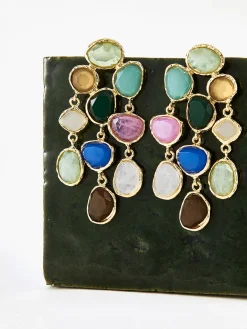 COMMENSE Colorful Rhinestone Drop Earrings* Earrings|Accessories