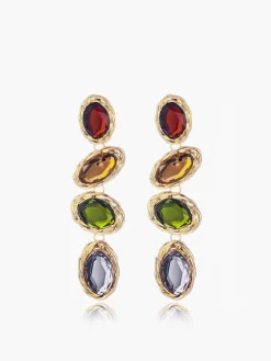 COMMENSE Colorful Rhinestone Earrings* Earrings|Accessories