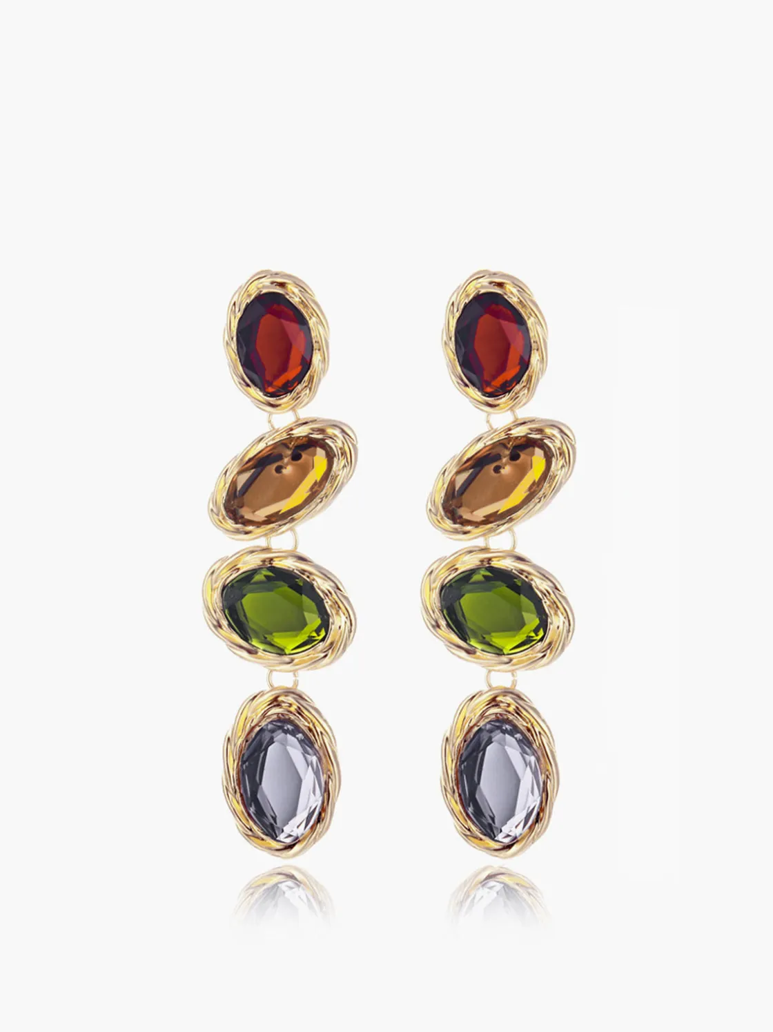 COMMENSE Colorful Rhinestone Earrings* Earrings|Accessories
