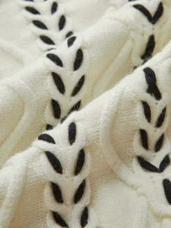 COMMENSE Contrast Binding Cinched Sweater* Sweater Tops|Sweaters & Cardigans
