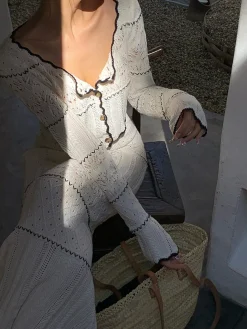 COMMENSE Contrast Binding Knit Cardigan* Cardigans|Sweaters & Cardigans