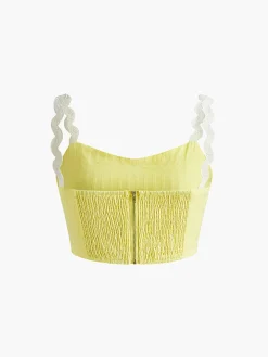 COMMENSE Contrast Binding Pleated Skirt Set* Skirt Sets|Long Sleeve Sets