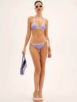 COMMENSE Contrast Binding Tie Side Bikini Set* Swimwear|Tops