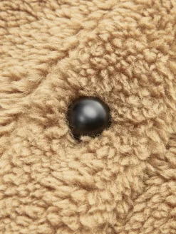 COMMENSE Contrast Collar Button Fleece Jacket* Outerwear|Jackets
