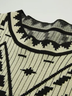 COMMENSE Contrast Knit Vest* Sweater Vests|Sweaters & Cardigans
