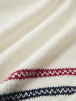 COMMENSE Contrast Pattern Zipper Short Cardigan* Cardigans|Sweaters & Cardigans