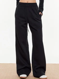 COMMENSE Contrast Piping Drawstring Sweatpants* Pants|Bottoms