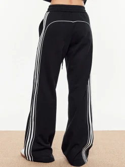 COMMENSE Contrast Piping Drawstring Sweatpants* Pants|Bottoms