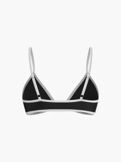 COMMENSE Contrast Strap Triangle Bikini Set* Swimwear|Tops