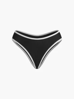 COMMENSE Contrast Strap Triangle Bikini Set* Swimwear|Tops