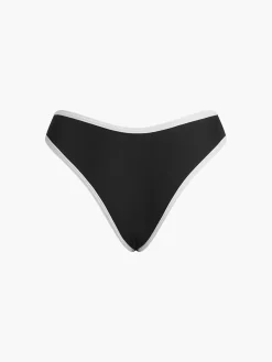 COMMENSE Contrast Strap Triangle Bikini Set* Swimwear|Tops
