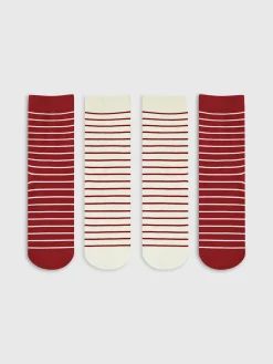 COMMENSE Contrast Striped Stacking Socks* Socks & Tights|Accessories