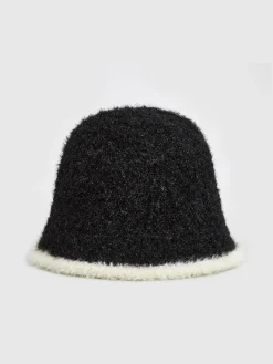 COMMENSE Contrast Trim Plush Bucket Hat* Hair Claws & Hats|Accessories