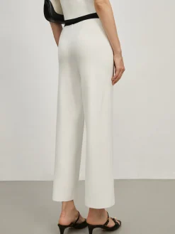 COMMENSE Contrast Trim Pockets Sweater Pants* Pants|Knitwear