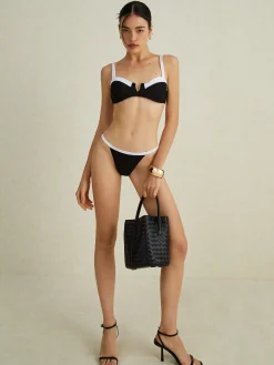 COMMENSE Contrast Two-Tone Bikini Set* Swimwear|Tops