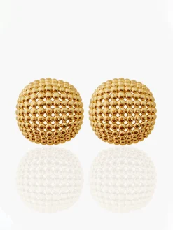 COMMENSE Copper Square Grid Earings* Earrings|Accessories