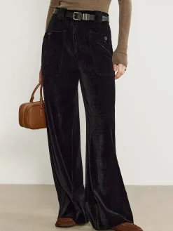 COMMENSE Corduroy Draped Pants Without Belt* Pants|Bottoms