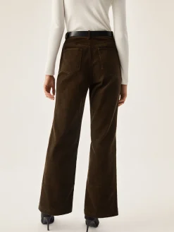 COMMENSE Corduroy Wide Leg Pocket Pants* Wide Leg|Pants