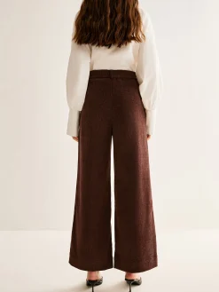 COMMENSE Corduroy Wide-Leg Pants Without Belt* Pants|Bottoms