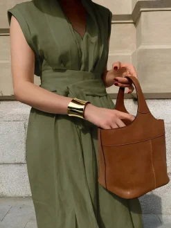 COMMENSE Cotton & Linen Belted Sleeveless Long Dress* Casual Dresses|Vacation Dresses