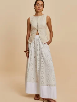 COMMENSE Cotton & Linen Casual Sleeveless Blouse* Blouses & Shirts|Tops
