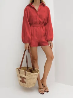 COMMENSE Cotton & Linen Casual Shorts Set* Shorts Sets|Shorts