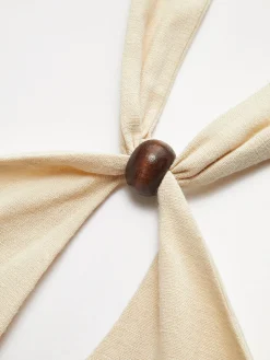 COMMENSE Cotton & Linen Criss Cross Halter Blouse* Blouses & Shirts|Tops