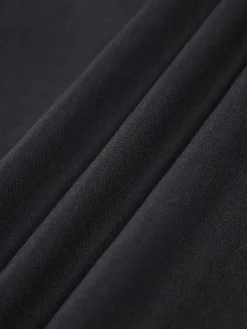 COMMENSE Cotton & Linen Knotted Cami Midi Dress* Black Dresses|Casual Dresses