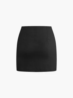 COMMENSE Cotton & Linen Skirt Set* Skirt Sets|Long Sleeve Sets